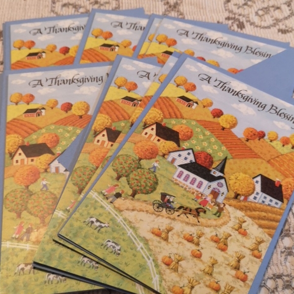 Set of 13 Thanksgiving Blessing Cards - Picture 1 of 4
